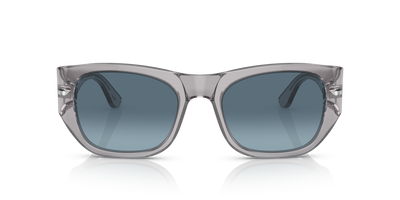 Persol PO3308S mit Grau transparent Gestell und Blau Gläsern - Bild 2