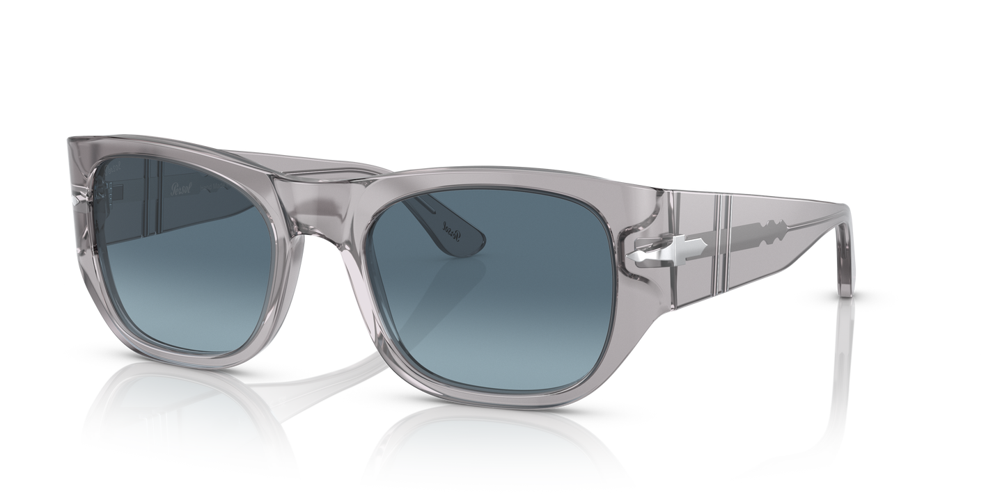 Persol PO3308S mit Grau transparent Gestell und Blau Gläsern - Bild 1