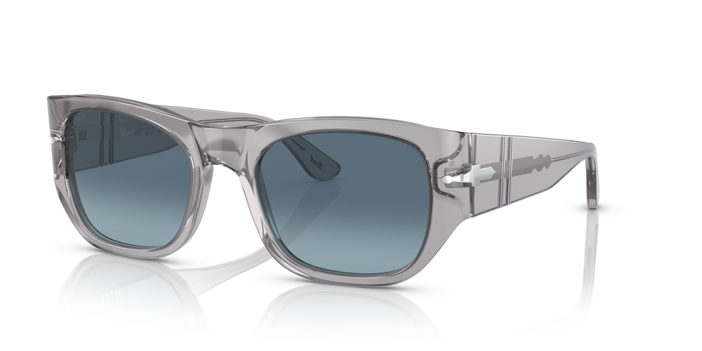 Persol PO3308S mit Grau transparent Gestell und Blau Gläsern - Bild 1