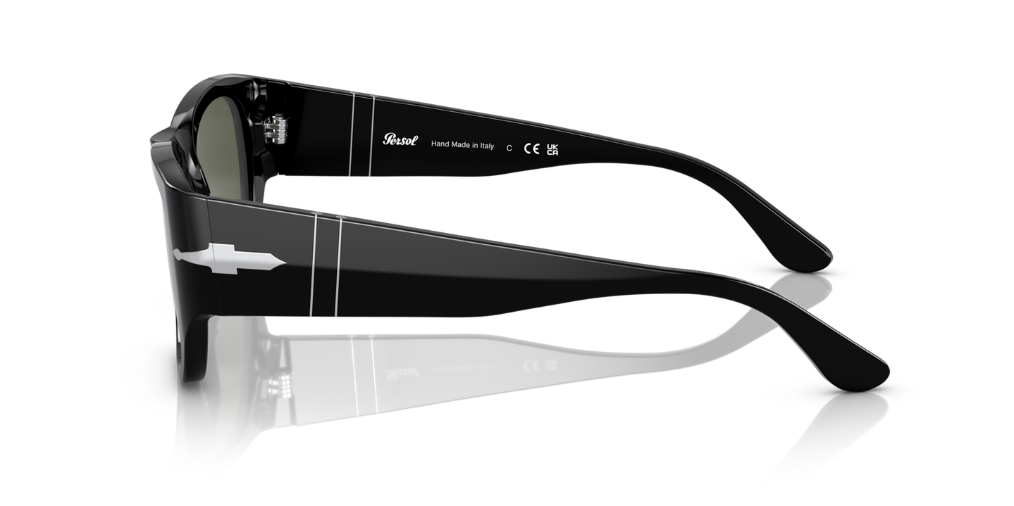 Persol PO3308S con Montura Negro y Lentes Verde - Imagen 1