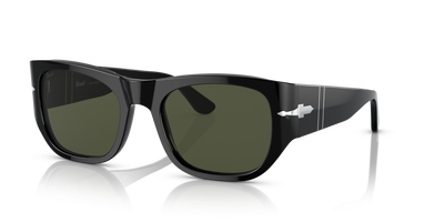 Persol PO3308S con Montura Negro y Lentes Verde - Imagen 1