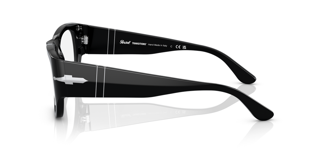 Persol PO3308S - Transitions® with Black Frame and Grey Lenses - Image 3