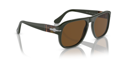 Persol PO3310S - Jean with Matte Dark Green Frame and Brown Lenses - Image 3