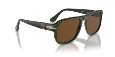 Persol PO3310S - Jean with Matte Dark Green Frame and Brown Lenses - Image 3