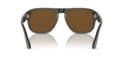Persol PO3310S - Jean con Montatura Verde scuro opaco e Lenti Marrone - Immagine 5