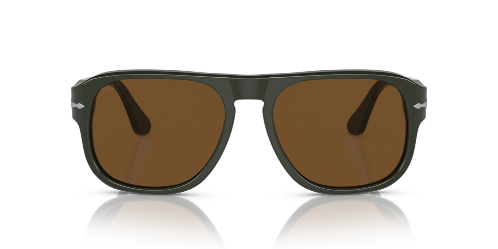 Persol PO3310S - Jean with Matte Dark Green Frame and Brown Lenses - Image 2