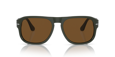 Persol PO3310S - Jean with Matte Dark Green Frame and Brown Lenses - Image 2