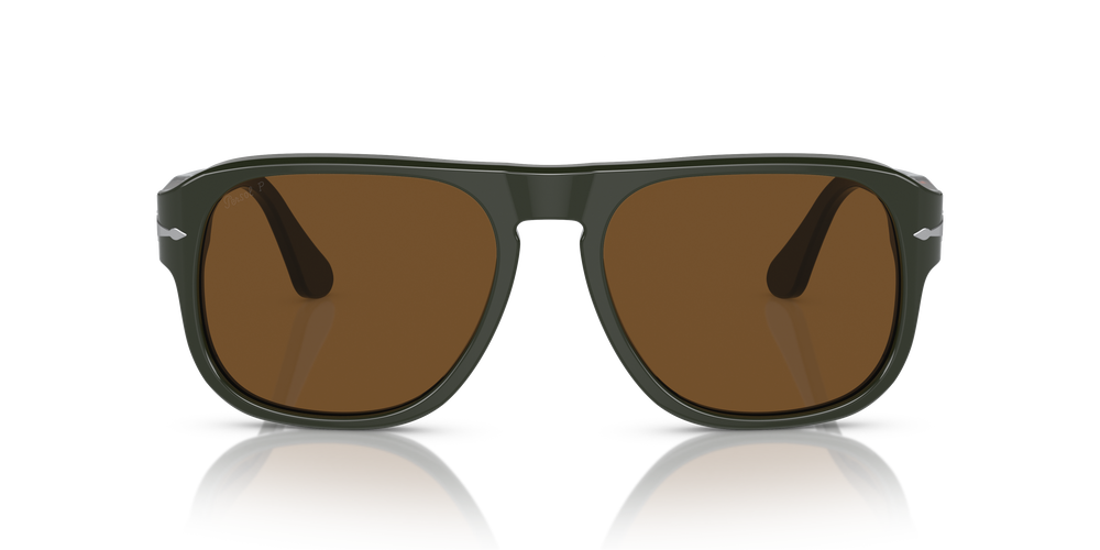 Persol PO3310S - Jean with Matte Dark Green Frame and Brown Lenses - Image 2