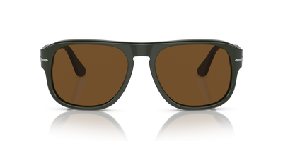 Persol PO3310S - Jean with Matte Dark Green Frame and Brown Lenses - Image 2