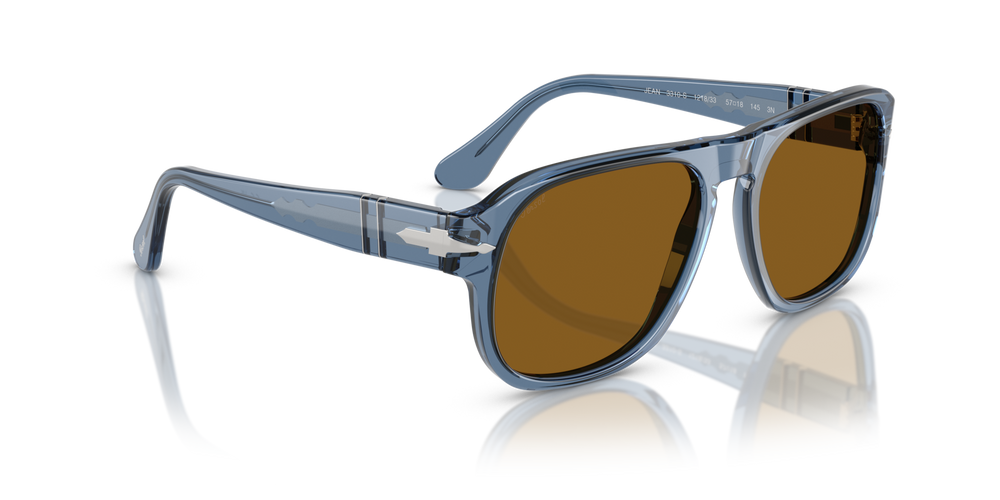Persol PO3310S - Jean with Transparent Navy Frame and Brown Lenses - Image 3