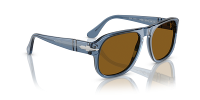 Persol PO3310S - Jean with Transparent Navy Frame and Brown Lenses - Image 3