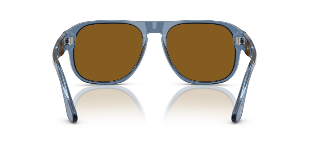Persol PO3310S - Jean with Transparent Navy Frame and Brown Lenses - Image 5