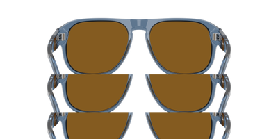 Persol PO3310S - Jean con Montatura Blu Navy Trasparente e Lenti Marrone - Immagine 5