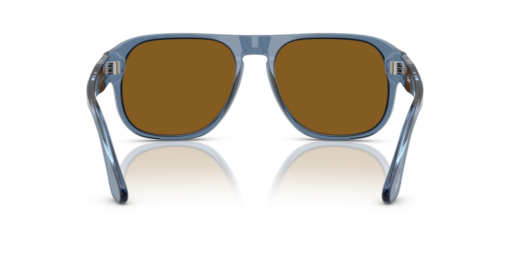 Persol PO3310S - Jean with Transparent Navy Frame and Brown Lenses - Image 5