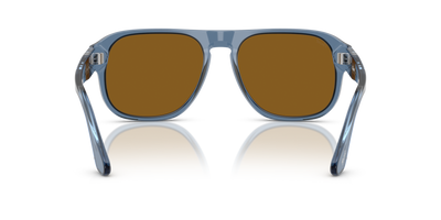 Persol PO3310S - Jean with Transparent Navy Frame and Brown Lenses - Image 5