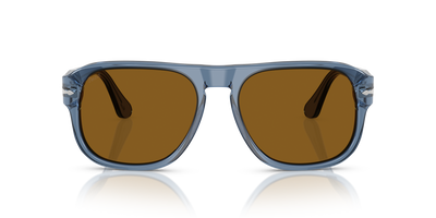 Persol PO3310S - Jean with Transparent Navy Frame and Brown Lenses - Image 2