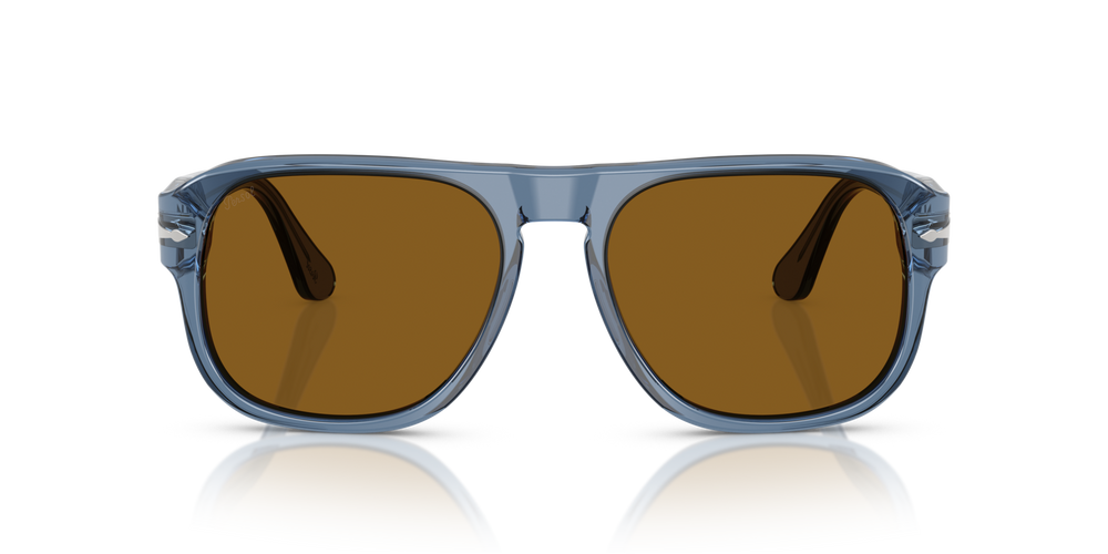 Persol PO3310S - Jean with Transparent Navy Frame and Brown Lenses - Image 2