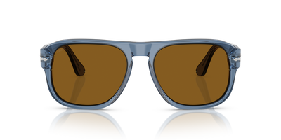 Persol PO3310S - Jean with Transparent Navy Frame and Brown Lenses - Image 2