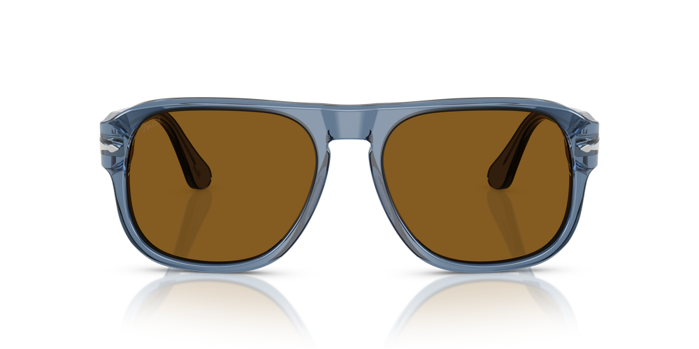 Persol PO3310S - Jean con Montatura Blu Navy Trasparente e Lenti Marrone - Immagine 2
