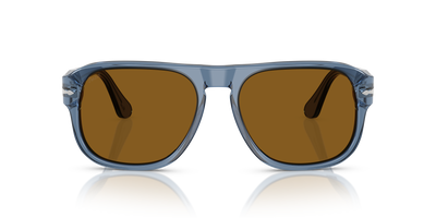 Persol PO3310S - Jean con Montatura Blu Navy Trasparente e Lenti Marrone - Immagine 2