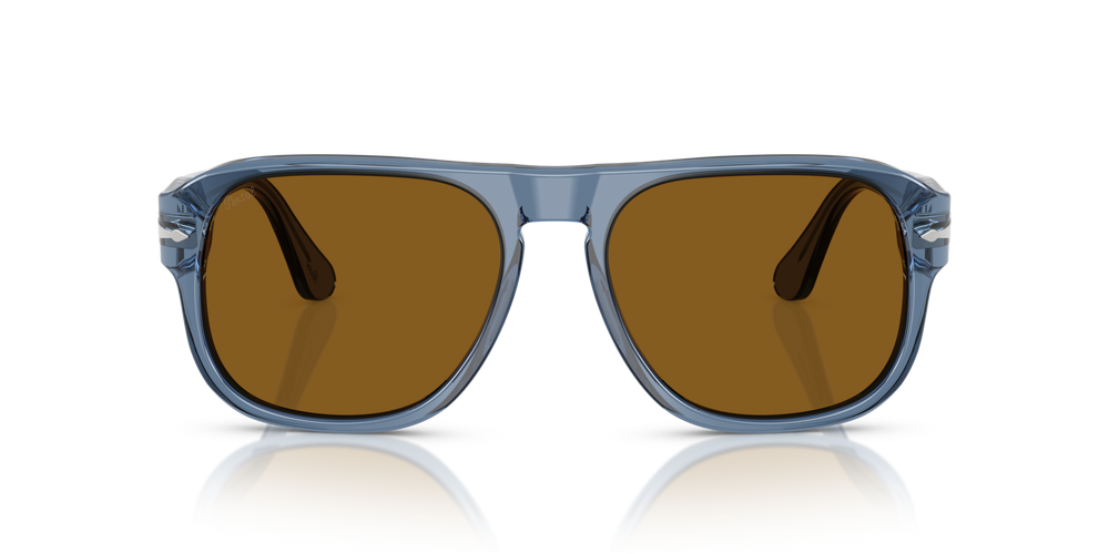 Persol PO3310S - Jean with Transparent Navy Frame and Brown Lenses - Image 2