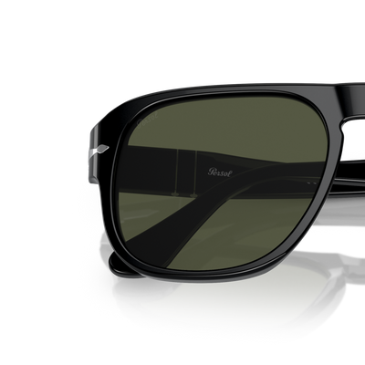 Persol PO3310S - Jean with Black Frame and Green Lenses – Variant Image