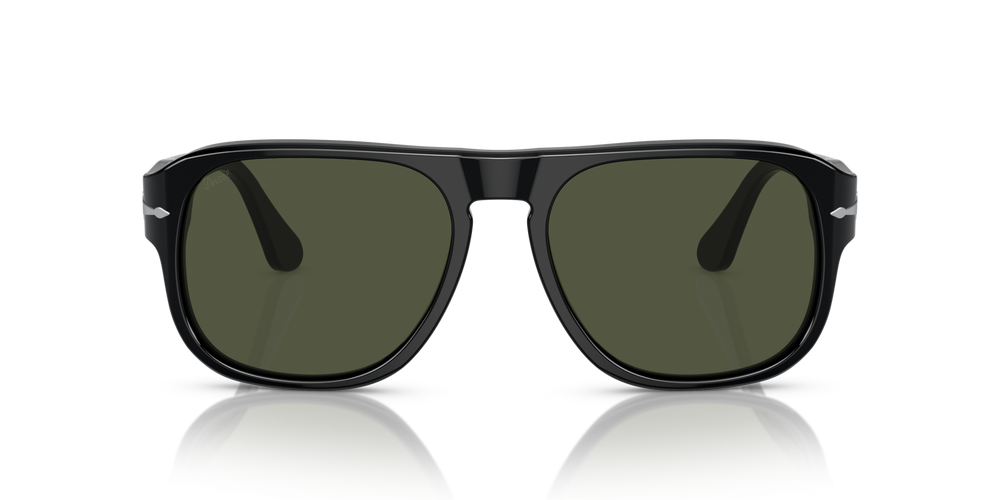 Persol PO3310S - Jean with Black Frame and Green Lenses - Image 2