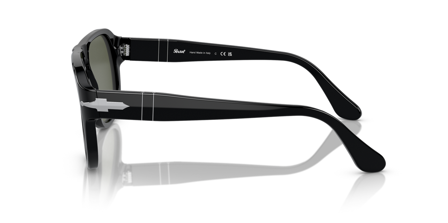 Persol PO3310S - Jean with Black Frame and Green Lenses - Image 1