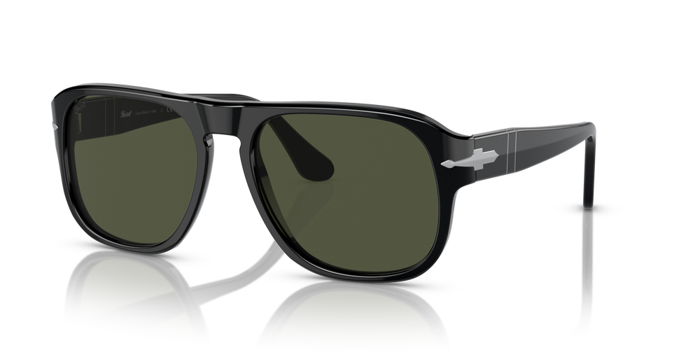 Persol PO3310S - Jean with Black Frame and Green Lenses - Image 1