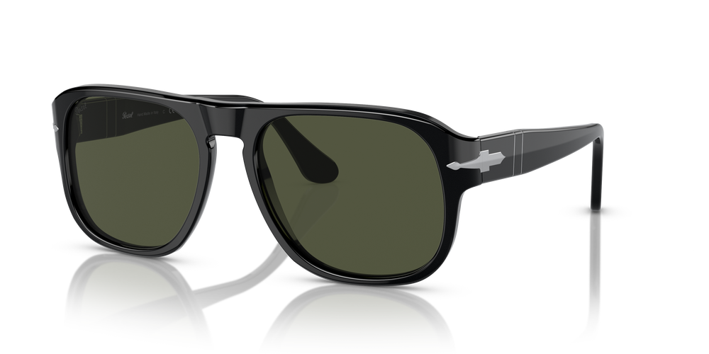 Persol PO3310S - Jean with Black Frame and Green Lenses - Image 1