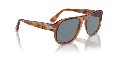 Persol PO3310S - Jean avec Monture Terre de Sienne et Verres Bleu - Image 3