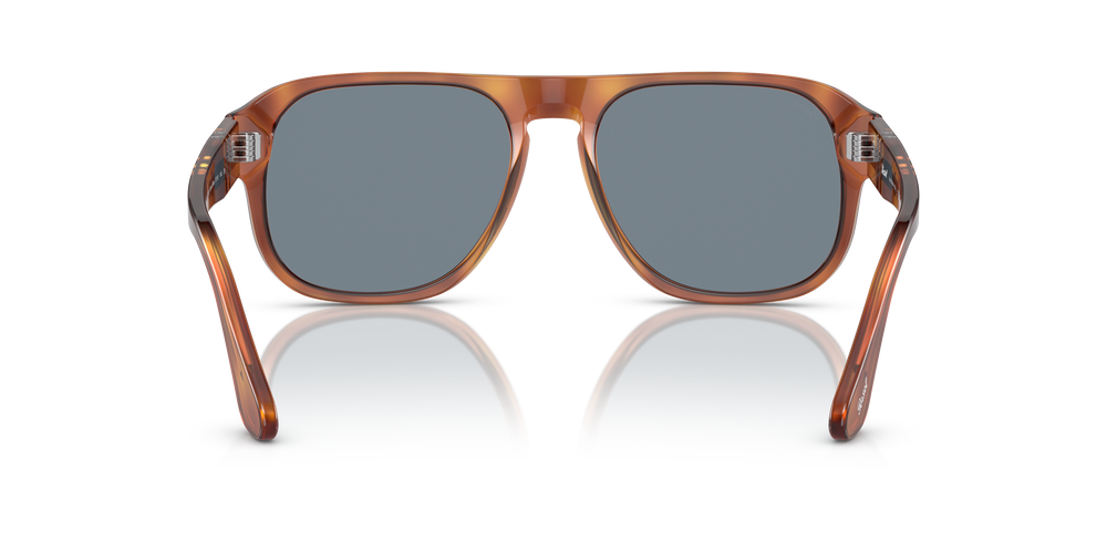 Persol PO3310S - Jean avec Monture Terre de Sienne et Verres Bleu - Image 5