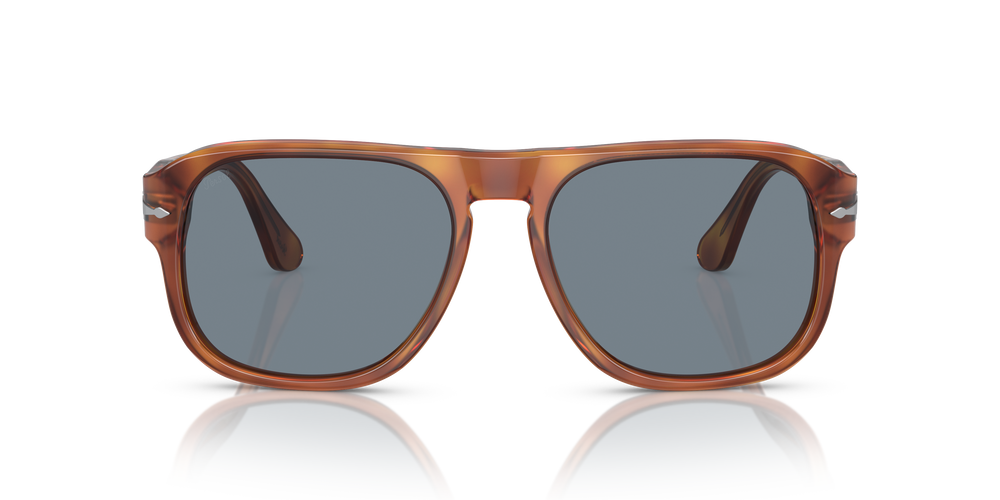 Persol PO3310S - Jean avec Monture Terre de Sienne et Verres Bleu - Image 2