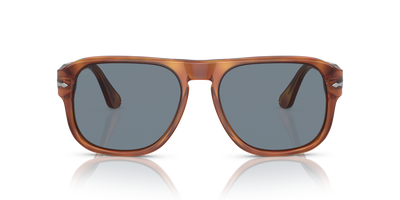 Persol PO3310S - Jean avec Monture Terre de Sienne et Verres Bleu - Image 2