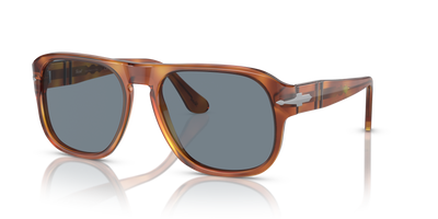 Persol PO3310S - Jean avec Monture Terre de Sienne et Verres Bleu - Image 1