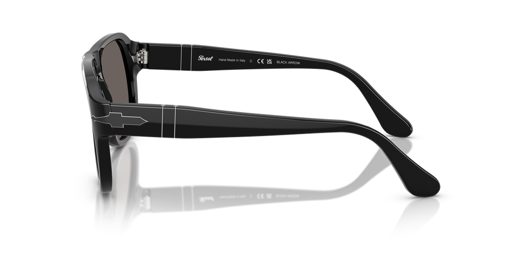 Persol PO3310S - Black Arrow mit Schwarz Gestell und Grau Gläsern - Bild 4