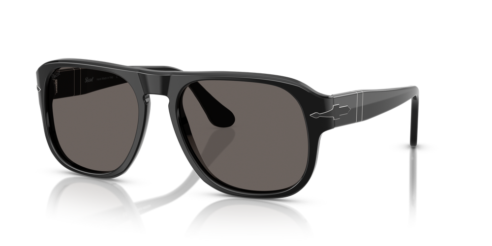 Persol PO3310S - Black Arrow with Black Frame and Grey Lenses - Image 1