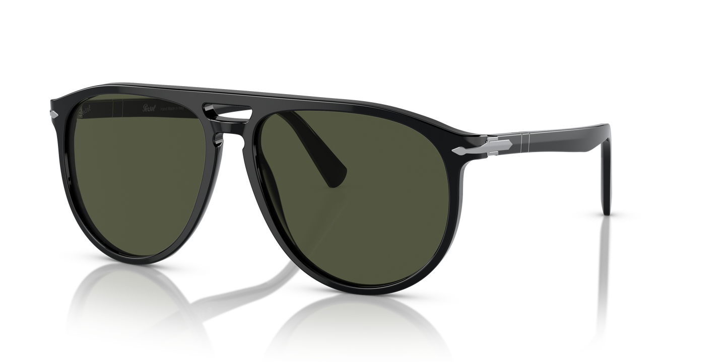 Persol PO3311S mit Schwarz Gestell und Grün Gläsern - Bild 1