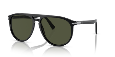 Persol PO3311S mit Schwarz Gestell und Grün Gläsern - Bild 1