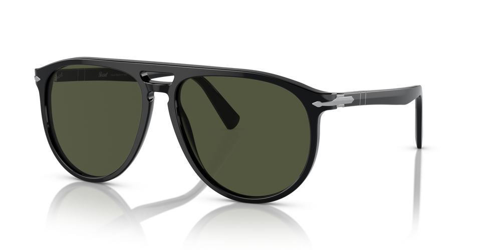 Persol PO3311S mit Schwarz Gestell und Grün Gläsern - Bild 1