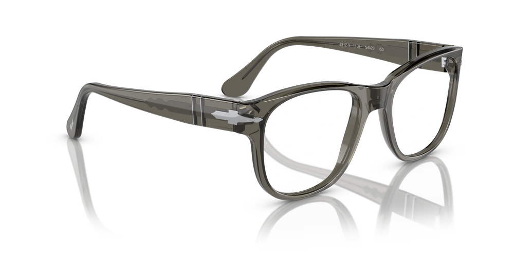Persol PO3312V with Transparent Taupe Gray Frame - Image 3