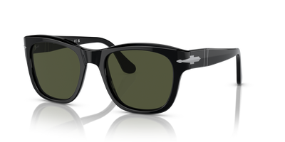 Persol PO3313S mit Schwarz Gestell und Grün Gläsern - Bild 1
