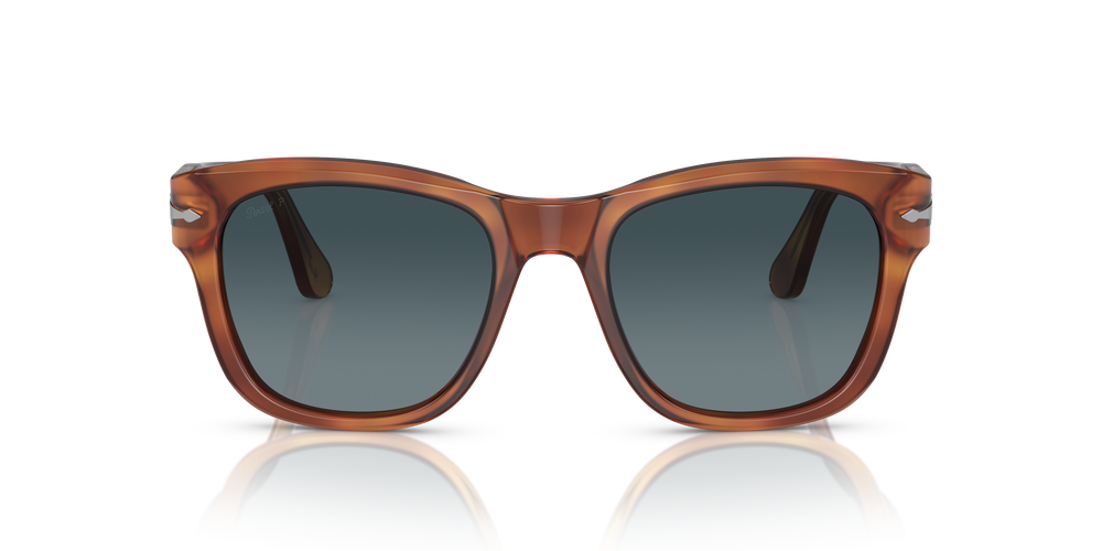 Persol PO3313S avec Monture Terre de Sienne et Verres Bleu - Image 2