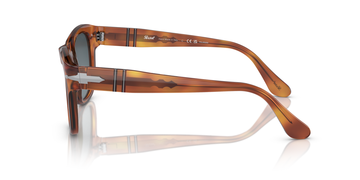 Persol PO3313S avec Monture Terre de Sienne et Verres Bleu - Image 1