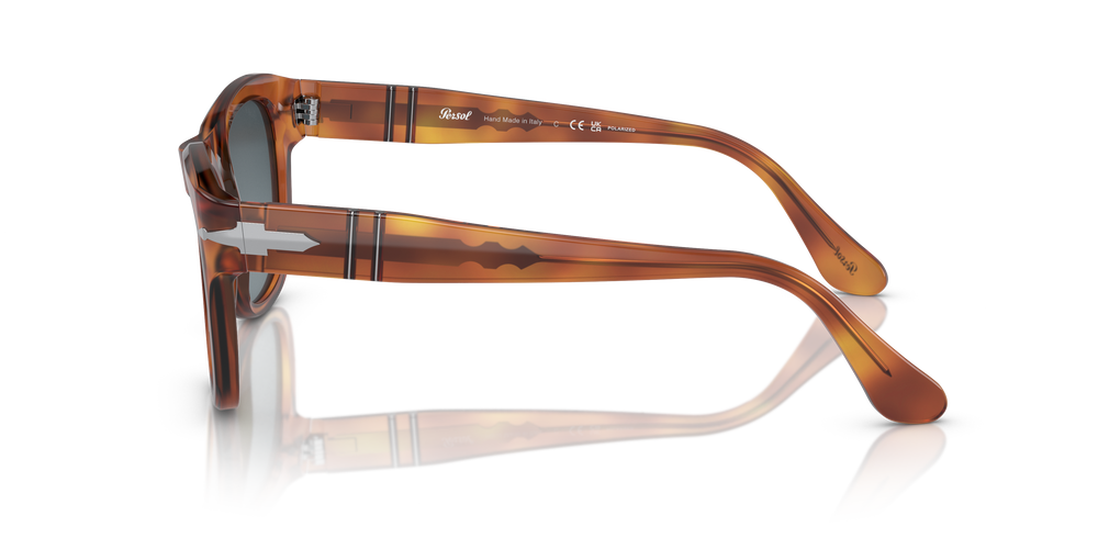 Persol PO3313S avec Monture Terre de Sienne et Verres Bleu - Image 4