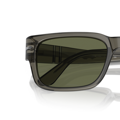 Persol PO3315S avec Monture Transparent Taupe Gray et Verres Vert – Image variante