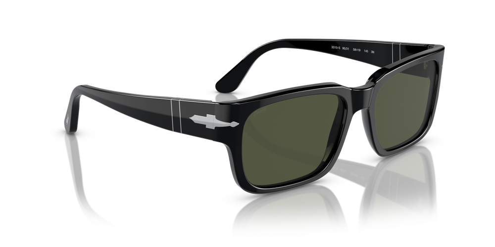 Persol PO3315S with Black Frame and Green Lenses - Image 3