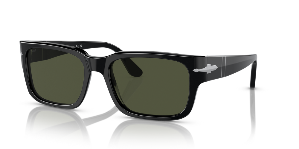 Persol PO3315S with Black Frame and Green Lenses - Image 1
