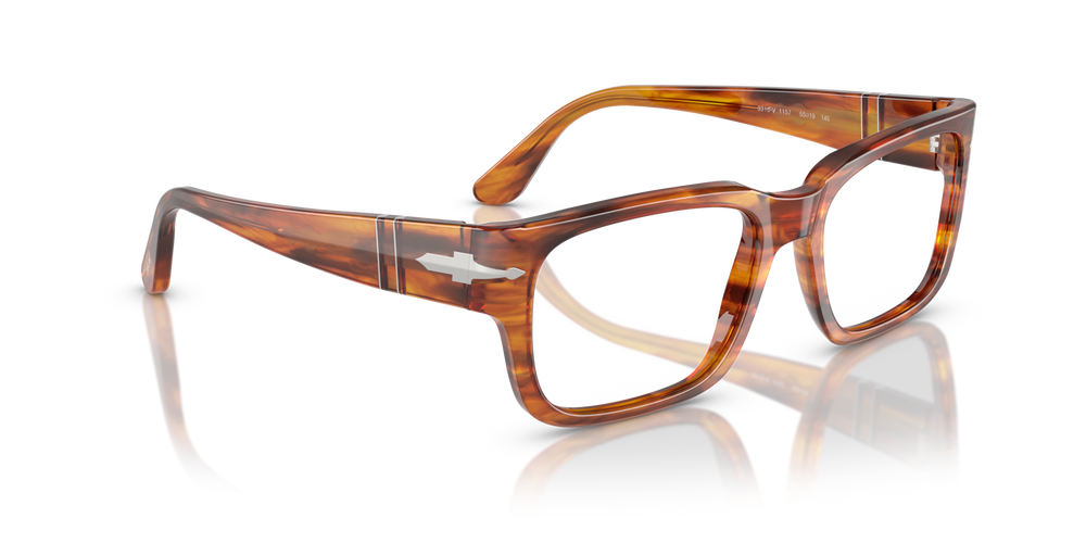 Persol PO3315V with Striped Brown Frame - Image 3