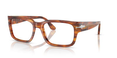 Persol PO3315V avec Monture Rayé Marron - Image 1